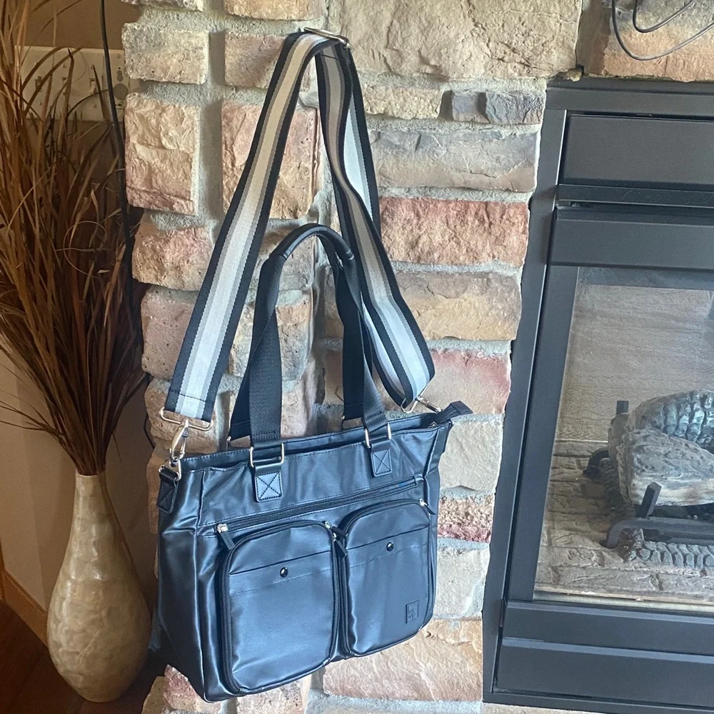IHKWIP NWOT Be Bold Tote Laptop Black Bag